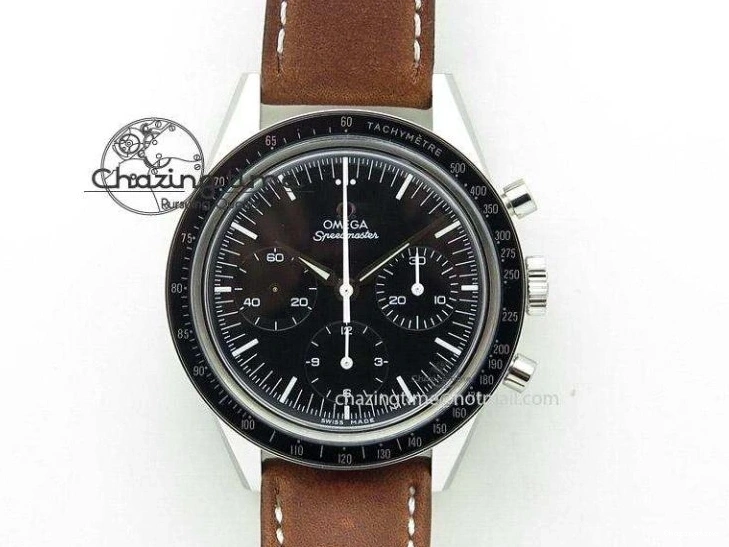 0119 Practical De Ville RG MKF 1:1 Best Edition Silver Dial RG Markers on Brown Leather Strap MIYOTA 9015 V 8049